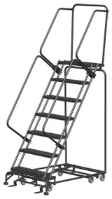 Ballymore Safety Products All Direction Ladders, CALOSHA, All Directional, 7 Step, 32 In Wide Base, 21 in Deep Top Step, Serrated Tread 
