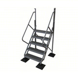 Tri-Arc Ladder: 50 in Top Step Height, 5 Steps, 50° Climbing Angle, 47 1/2 in Vertical Clearance
