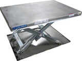 Lift Products Inc. Guardian Low Profile Stainless/Galvanized Lift Tables 3.3K Capacity 61x40 Foot Controls 
