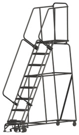 Ballymore Safety Products M2000 Series Ladders, 8 Step, 24 In Wide Base, 28 in Deep Top Step, Perforated Tread 