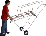 Ballymore Safety Products Aluminum Ladders, 6 Step, 36 In Wide Base, 14 in Deep Top Step, Ribbed Tread, Setup 