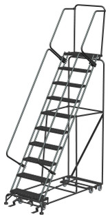Ballymore Safety Products All Direction Ladders, CALOSHA, All Directional, 10 Step, 32 In Wide Base, 14 in Deep Top Step, Expanded Metal Tread 