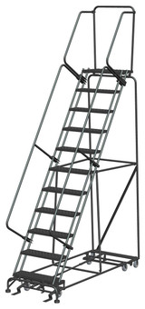 Ballymore Safety Products All Direction Ladders, CALOSHA, All Directional, 11 Step, 32 In Wide Base, 14 in Deep Top Step, Perforated Tread 