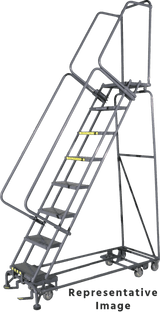 Ballymore Safety Products All Direction Ladders, CALOSHA, All Directional, 8 Step, 24 In Wide Base, 14 in Deep Top Step, Perforated Tread, Setup 