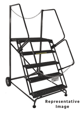 Ballymore Safety Products Truck/Dock Access Ladder, CALOSHA, 50° Incline, 5 Step, 44 In Wide Base, 21 in Deep Top Step, Serrated Tread 