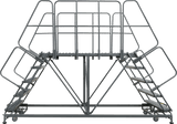 Ballymore Safety Products Double Entry Work Platforms with Handrails, 5 Step, 33 In Wide Base, 48 in Platform Depth, Serrated Tread 