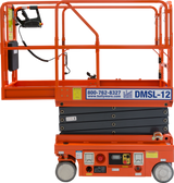 Ballymore Safety Products DMSL-12 - Ballymore Drivable Mini Scissor Lift 12' Platform 500 Lb. Capacity 