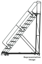 Ballymore Safety Products Heavy Duty 12 Step, 50 Degree Slope Ladder, G 
