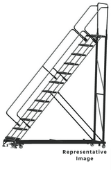 Ballymore Safety Products Heavy Duty 12 Step, 50 Degree Slope Ladder, P 