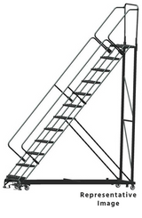 Ballymore Safety Products Heavy Duty 12 Step, 50 Degree Slope Ladder, R 