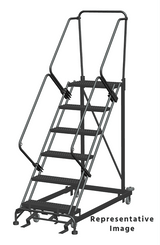 Ballymore Safety Products Heavy Duty 6 Step, 50 Degree Slope Ladder, 28" Deep Top Step R, Setup 