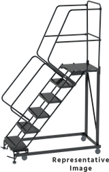 Ballymore Safety Products Heavy Duty 7 Step, 50 Degree Slope Ladder, 28 Deep Top Step, X 