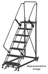 Ballymore Safety Products Heavy Duty 7 Step, 50 Degree Slope Ladder, 28 Deep Top Step, R 
