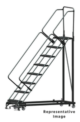 Ballymore Safety Products Heavy Duty 8 Step, 50 Degree Slope Ladder, P, 21 Deep Top Step 