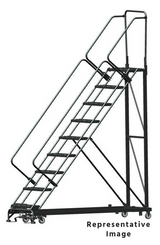 Ballymore Safety Products Heavy Duty 9 Step, 50 Degree Slope Ladder, R, Setup 