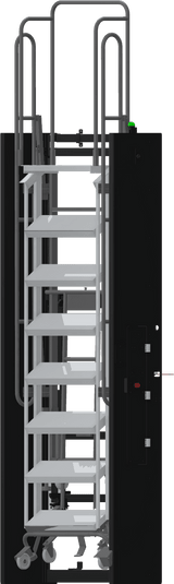 Ballymore Safety Products Foldable Hybrid Ladder,8 Step, All Directional,80" Top Step,24" Step Width,12" Deep Top Step 