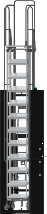 Ballymore Safety Products Foldable Hybrid Ladder,12 Step, All Directional,120" Top Step,24" Step Width,12" Deep Top Step 