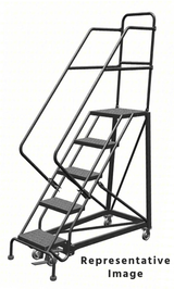 Tri-Arc KD 5 Step Easy Climb Ladder Perforated 16 HR  With Deep Top Step 