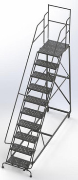 Tri-Arc KD 10 Step Easy Climb Ladder Grip Strut 24 Hr 