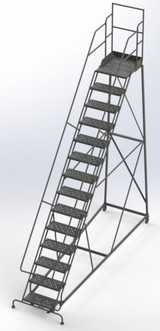 Tri-Arc KD 14 Step Easy Climb Ladder Grip Strut 24 Hr 