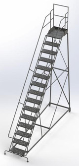 Tri-Arc KD 15 Step Easy Climb Ladder Grip Strut 24 Hr 