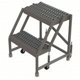 Tri-Arc KD 2 Step Steel Rolling Ladder Grip 16 