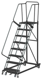 Ballymore Safety Products Monster Line, Weight Actuated, 8 Step, 32 In Wide Base, 21 in Deep Top Step, Serrated Tread, Setup 
