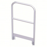  Tri-Arc Platform Handrail: 42 In Overall Height, 30 In Overall Lg, Aluminum, 500 Lb Load Capacity 