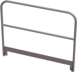  Tri-Arc Platform Handrail: 42 In Overall Height, 60 In Overall Lg, Aluminum, 500 Lb Load Capacity 