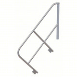  Tri-Arc Ladder Handrail: 32 In Overall Height, For Use With Mfr. No. MPASSW6, Aluminum 
