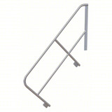  Tri-Arc Ladder Handrail: 32 In Overall Height, For Use With Mfr. No. MPASHR7, Aluminum 