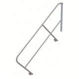  Tri-Arc Ladder Handrail: 32 In Overall Height, For Use With Mfr. No. MPASHR8, Aluminum 