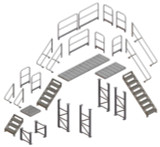  Tri-Arc Platform Unit: Serrated, 4 In Overall Height, 120 In Platform Lg, 30 In Platform Wide, Aluminum 