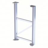  Tri-Arc Support Leg: 54 In Overall Height, 30 In Overall Wide, Aluminum, 500 Lb Load Capacity 