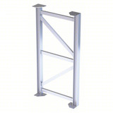  Tri-Arc Support Leg: 63 In Overall Height, 30 In Overall Wide, Aluminum, 500 Lb Load Capacity 