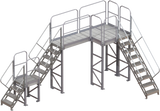  Tri-Arc Support Leg: 81 In Overall Height, 30 In Overall Wide, Aluminum, 500 Lb Load Capacity 