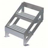  Tri-Arc Ladder: 27 In Top Step Height, 2 Steps, 45Ã¢° Climbing Angle, 23 In Vertical Clearance, Serrated 