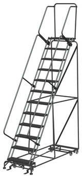 Ballymore Safety Products All Direction Ladders, All Directional, 12 Step, 32 In Wide Base, 14 in Deep Top Step, Perforated Tread, Setup 