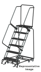 Ballymore Safety Products All Direction Ladders, All Directional, 6 Step, 32 In Wide Base, 14 in Deep Top Step, Abrasive Mat Tread, Setup 