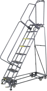 Ballymore Safety Products All Direction Ladders, All Directional, 8 Step, 24 In Wide Base, 14 in Deep Top Step, Perforated Tread, Setup 