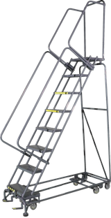 Ballymore Safety Products All Direction Ladders, All Directional, 8 Step, 24 In Wide Base, 14 in Deep Top Step, Expanded Metal Tread, Setup 