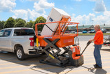 Ballymore Safety Products Portable Loading Dock - 1,500 Lb Load Capacity, 55 In Lifting Height Max. 