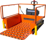 Ballymore Safety Products Portable Loading Dock - 1,500 Lb Load Capacity, 55 In Lifting Height Max. 