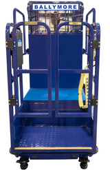Ballymore Safety Products PS-10 - Ballymore Personnel Lift: Push-Around, Battery, 450 lb Load Capacity, 6 ft 4 in Closed Height 