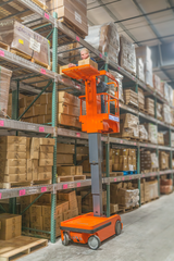 Ballymore Safety Products Ballymore Fully Powered Merchandise Lift: Driveable, Electric, 300 lb Load Capacity, 62 in Closed Ht 