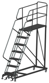 Ballymore Safety Products Single Entry Work Platforms, 7 Step, 33 In Wide Base, 48 in Deep Platform, Serrated Tread 