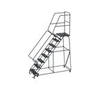 Ballymore Safety Products 50 Degree Slope Walk Down Ladders, 8 Step, 32 In Wide Base, 21 in Deep Top Step, Perforated Tread 