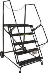 Ballymore Safety Products Truck/Dock Access Ladder, 5 Step, 44 In Wide Base, 21 in Deep Top Step, Serrated Tread 