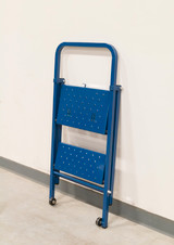 Ballymore Safety Products Thin Line Ladder, 50° Incline, 3 Step, 21 in Wide Base, 10 in Deep Top Step, Perforated Tread 