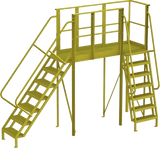  Tri-Arc U-Design Bridge Span: 1,000 Lb Load Capacity, Steel, Perforated, 44" Overall Height, 24" Platform Width, 30" Platform Length 